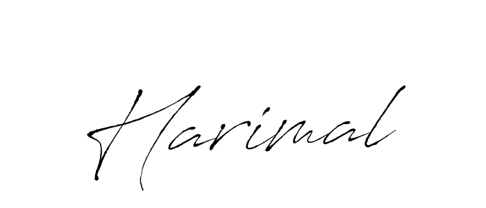 Make a beautiful signature design for name Harimal. With this signature (Antro_Vectra) style, you can create a handwritten signature for free. Harimal signature style 6 images and pictures png