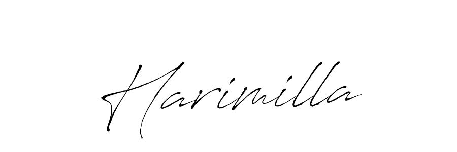 How to make Harimilla name signature. Use Antro_Vectra style for creating short signs online. This is the latest handwritten sign. Harimilla signature style 6 images and pictures png