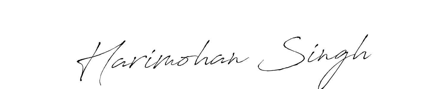 Design your own signature with our free online signature maker. With this signature software, you can create a handwritten (Antro_Vectra) signature for name Harimohan Singh. Harimohan Singh signature style 6 images and pictures png
