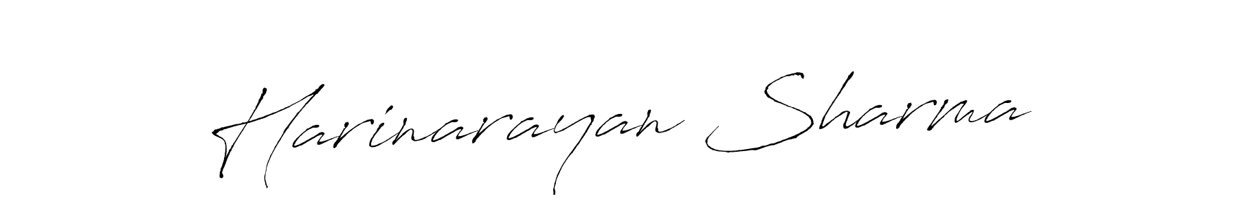 Design your own signature with our free online signature maker. With this signature software, you can create a handwritten (Antro_Vectra) signature for name Harinarayan Sharma. Harinarayan Sharma signature style 6 images and pictures png