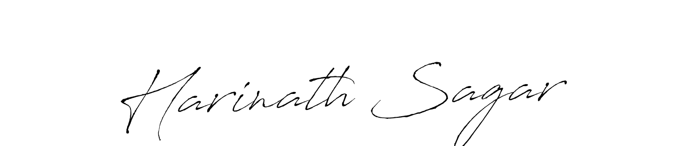 Design your own signature with our free online signature maker. With this signature software, you can create a handwritten (Antro_Vectra) signature for name Harinath Sagar. Harinath Sagar signature style 6 images and pictures png