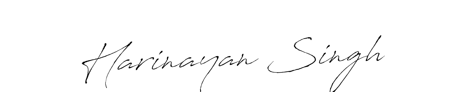 Make a beautiful signature design for name Harinayan Singh. With this signature (Antro_Vectra) style, you can create a handwritten signature for free. Harinayan Singh signature style 6 images and pictures png