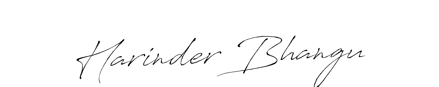 Make a beautiful signature design for name Harinder Bhangu. Use this online signature maker to create a handwritten signature for free. Harinder Bhangu signature style 6 images and pictures png