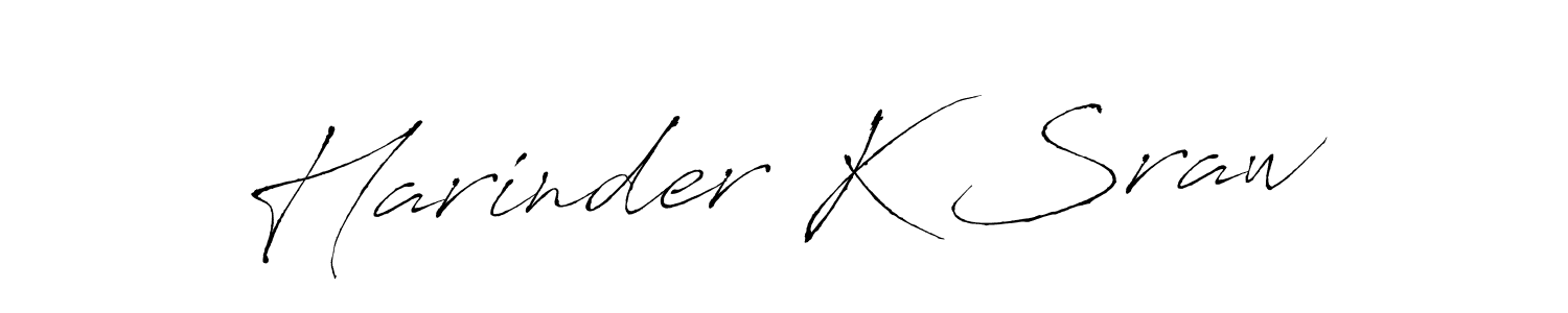 Use a signature maker to create a handwritten signature online. With this signature software, you can design (Antro_Vectra) your own signature for name Harinder K Sraw. Harinder K Sraw signature style 6 images and pictures png