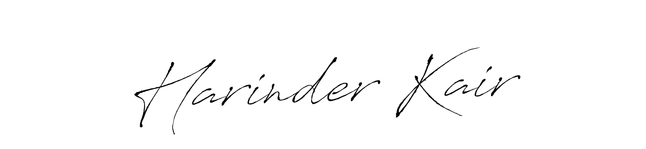 Make a beautiful signature design for name Harinder Kair. With this signature (Antro_Vectra) style, you can create a handwritten signature for free. Harinder Kair signature style 6 images and pictures png