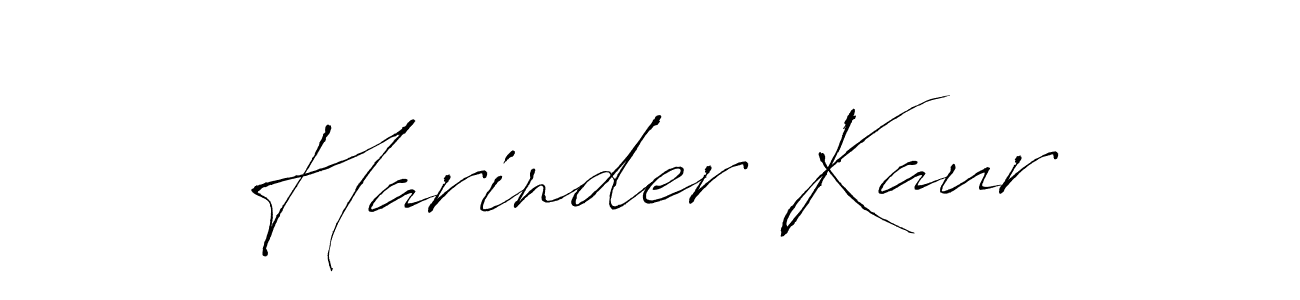 Use a signature maker to create a handwritten signature online. With this signature software, you can design (Antro_Vectra) your own signature for name Harinder Kaur. Harinder Kaur signature style 6 images and pictures png
