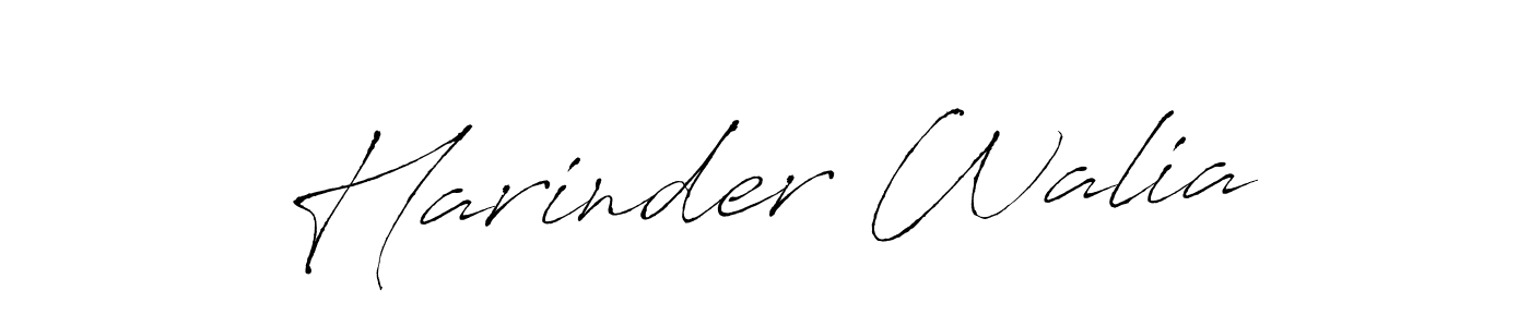 How to make Harinder Walia name signature. Use Antro_Vectra style for creating short signs online. This is the latest handwritten sign. Harinder Walia signature style 6 images and pictures png