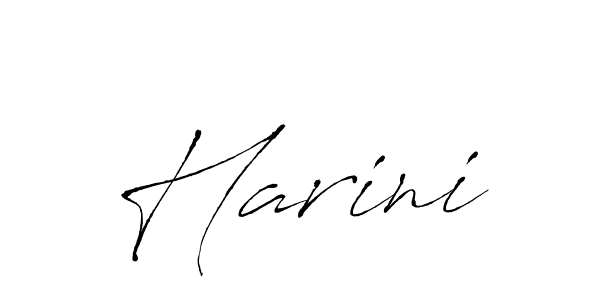 Design your own signature with our free online signature maker. With this signature software, you can create a handwritten (Antro_Vectra) signature for name Harini. Harini signature style 6 images and pictures png