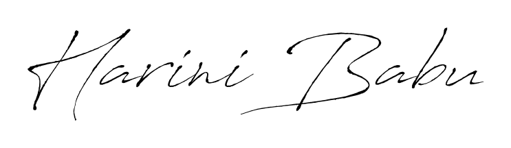 The Antro_Vectra handwriting style adds charm and authenticity to name Harini Babu. A wonderful choice for personal thank-you notes. Harini Babu signature style 6 images and pictures png