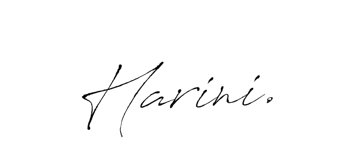 Make a beautiful signature design for name Harini.. With this signature (Antro_Vectra) style, you can create a handwritten signature for free. Harini. signature style 6 images and pictures png