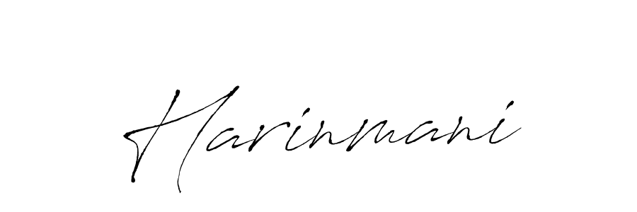 Use a signature maker to create a handwritten signature online. With this signature software, you can design (Antro_Vectra) your own signature for name Harinmani. Harinmani signature style 6 images and pictures png