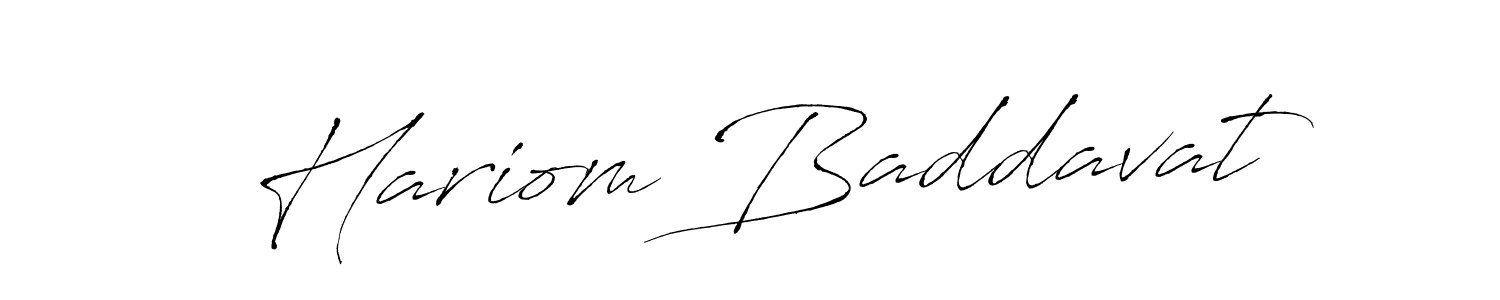 Make a beautiful signature design for name Hariom Baddavat. Use this online signature maker to create a handwritten signature for free. Hariom Baddavat signature style 6 images and pictures png