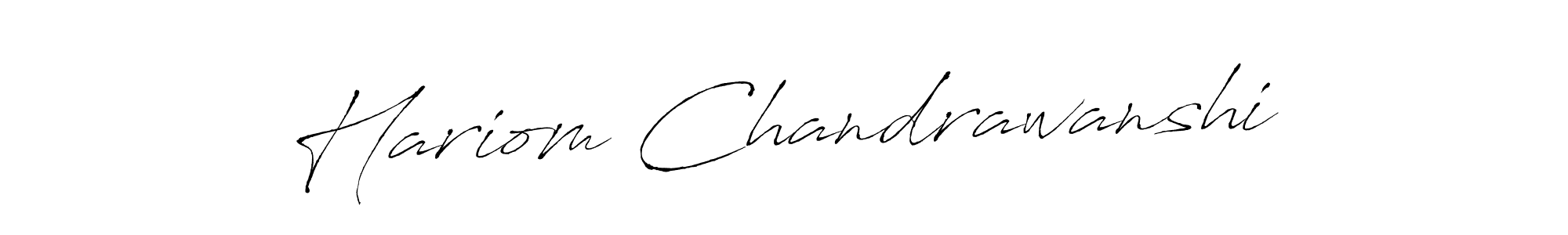 This is the best signature style for the Hariom Chandrawanshi name. Also you like these signature font (Antro_Vectra). Mix name signature. Hariom Chandrawanshi signature style 6 images and pictures png