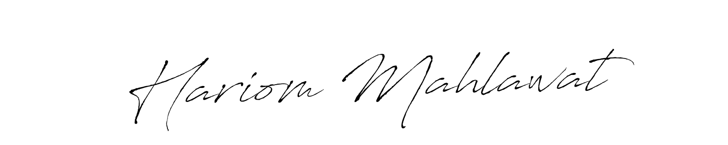 It looks lik you need a new signature style for name Hariom Mahlawat. Design unique handwritten (Antro_Vectra) signature with our free signature maker in just a few clicks. Hariom Mahlawat signature style 6 images and pictures png
