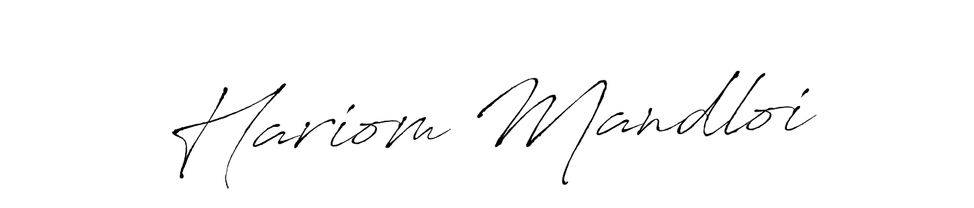 This is the best signature style for the Hariom Mandloi name. Also you like these signature font (Antro_Vectra). Mix name signature. Hariom Mandloi signature style 6 images and pictures png