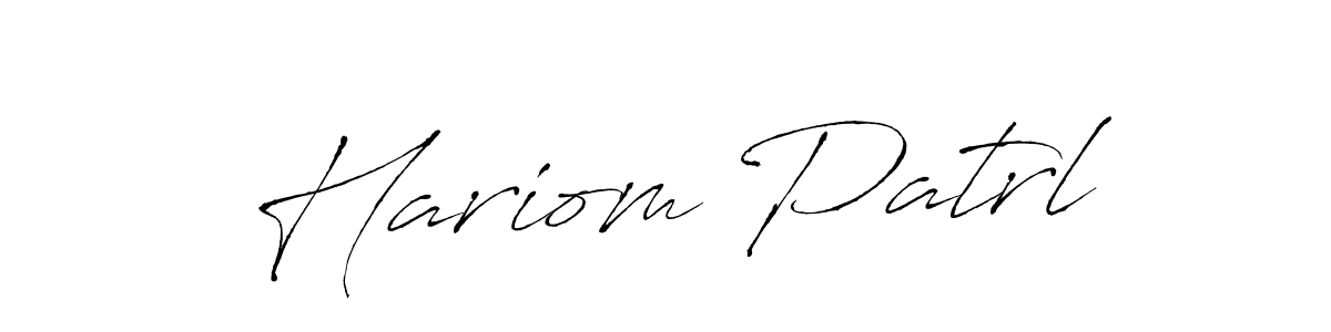 Once you've used our free online signature maker to create your best signature Antro_Vectra style, it's time to enjoy all of the benefits that Hariom Patrl name signing documents. Hariom Patrl signature style 6 images and pictures png