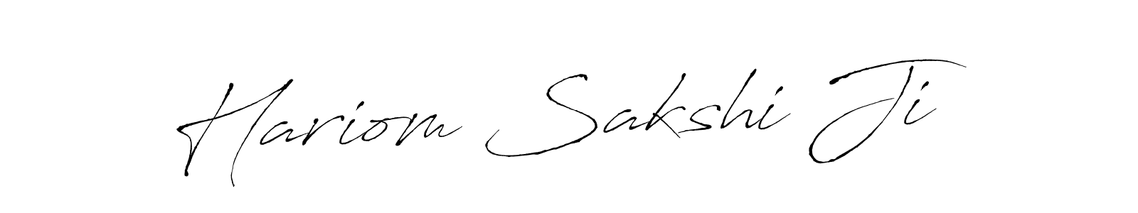 Use a signature maker to create a handwritten signature online. With this signature software, you can design (Antro_Vectra) your own signature for name Hariom Sakshi Ji. Hariom Sakshi Ji signature style 6 images and pictures png