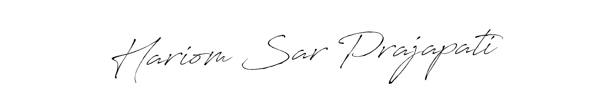 Use a signature maker to create a handwritten signature online. With this signature software, you can design (Antro_Vectra) your own signature for name Hariom Sar Prajapati. Hariom Sar Prajapati signature style 6 images and pictures png