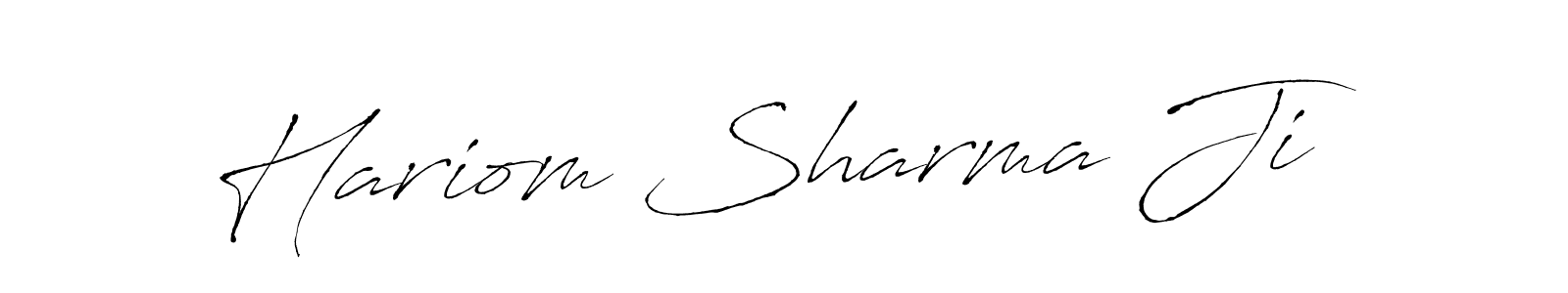 Also we have Hariom Sharma Ji name is the best signature style. Create professional handwritten signature collection using Antro_Vectra autograph style. Hariom Sharma Ji signature style 6 images and pictures png