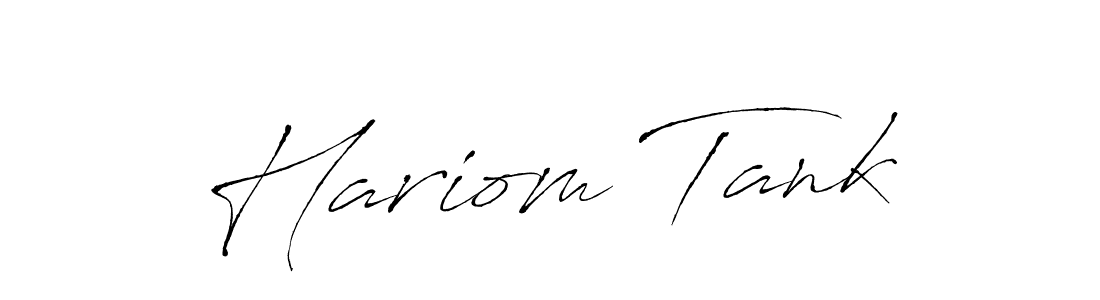 Make a beautiful signature design for name Hariom Tank. Use this online signature maker to create a handwritten signature for free. Hariom Tank signature style 6 images and pictures png