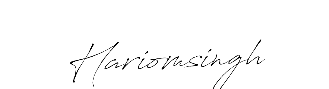 You can use this online signature creator to create a handwritten signature for the name Hariomsingh. This is the best online autograph maker. Hariomsingh signature style 6 images and pictures png