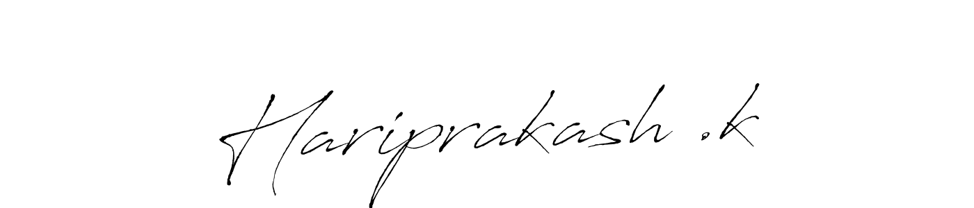 Use a signature maker to create a handwritten signature online. With this signature software, you can design (Antro_Vectra) your own signature for name Hariprakash .k. Hariprakash .k signature style 6 images and pictures png