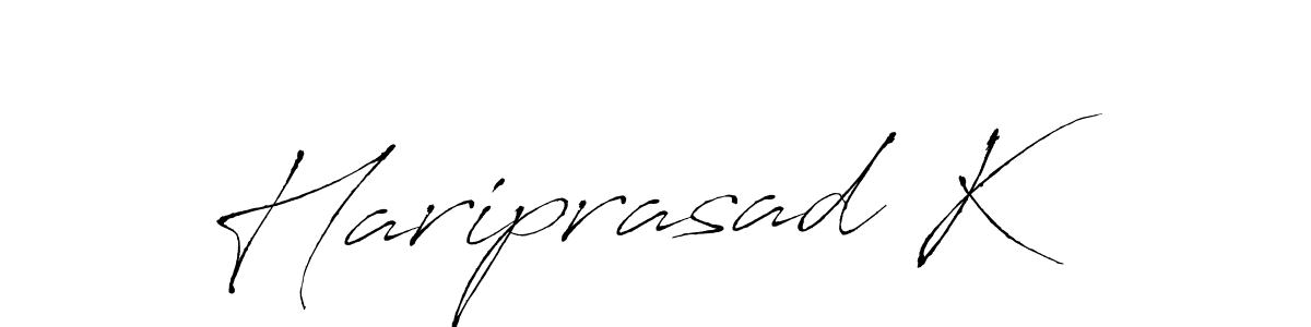 Hariprasad K stylish signature style. Best Handwritten Sign (Antro_Vectra) for my name. Handwritten Signature Collection Ideas for my name Hariprasad K. Hariprasad K signature style 6 images and pictures png