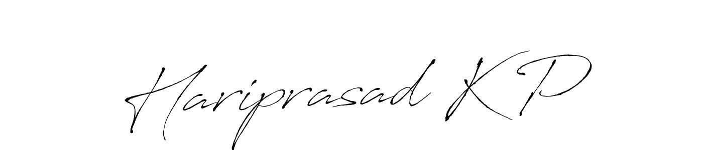 Make a beautiful signature design for name Hariprasad K P. With this signature (Antro_Vectra) style, you can create a handwritten signature for free. Hariprasad K P signature style 6 images and pictures png