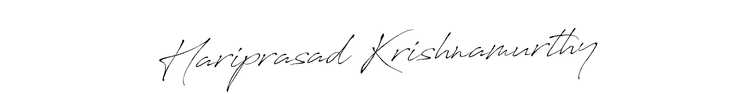 if you are searching for the best signature style for your name Hariprasad Krishnamurthy. so please give up your signature search. here we have designed multiple signature styles  using Antro_Vectra. Hariprasad Krishnamurthy signature style 6 images and pictures png