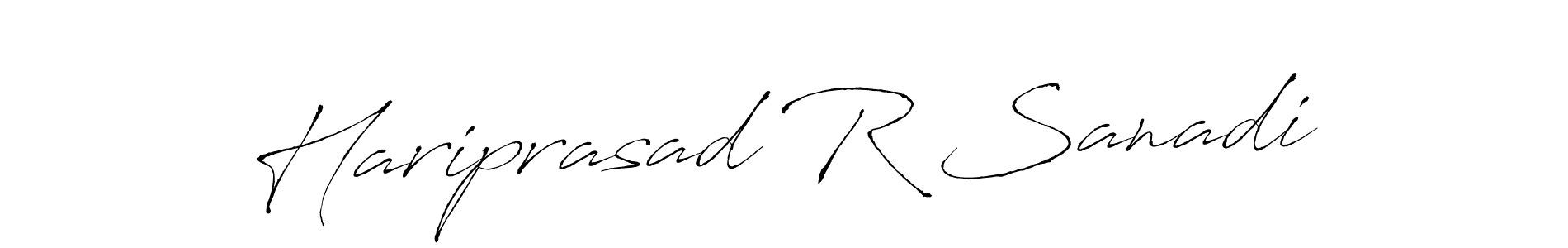 Design your own signature with our free online signature maker. With this signature software, you can create a handwritten (Antro_Vectra) signature for name Hariprasad R Sanadi. Hariprasad R Sanadi signature style 6 images and pictures png