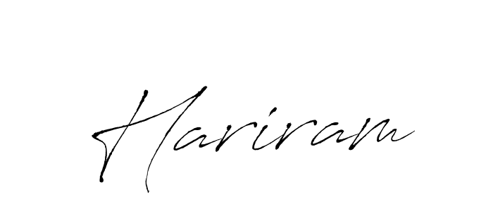 Create a beautiful signature design for name Hariram. With this signature (Antro_Vectra) fonts, you can make a handwritten signature for free. Hariram signature style 6 images and pictures png
