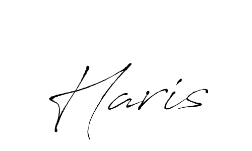 Use a signature maker to create a handwritten signature online. With this signature software, you can design (Antro_Vectra) your own signature for name Haris. Haris signature style 6 images and pictures png