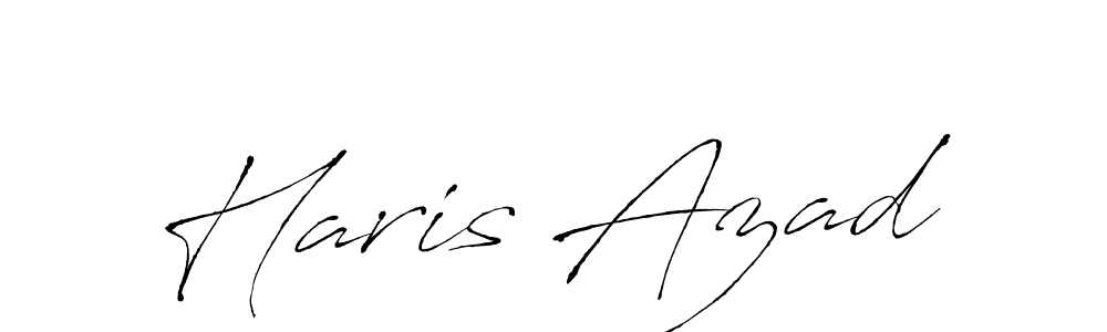 Haris Azad stylish signature style. Best Handwritten Sign (Antro_Vectra) for my name. Handwritten Signature Collection Ideas for my name Haris Azad. Haris Azad signature style 6 images and pictures png