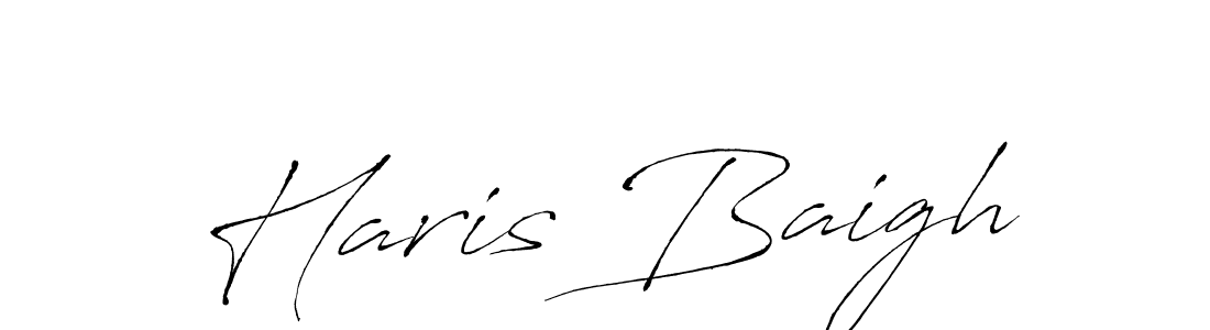 The best way (Antro_Vectra) to make a short signature is to pick only two or three words in your name. The name Haris Baigh include a total of six letters. For converting this name. Haris Baigh signature style 6 images and pictures png