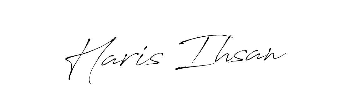 Antro_Vectra is a professional signature style that is perfect for those who want to add a touch of class to their signature. It is also a great choice for those who want to make their signature more unique. Get Haris Ihsan name to fancy signature for free. Haris Ihsan signature style 6 images and pictures png
