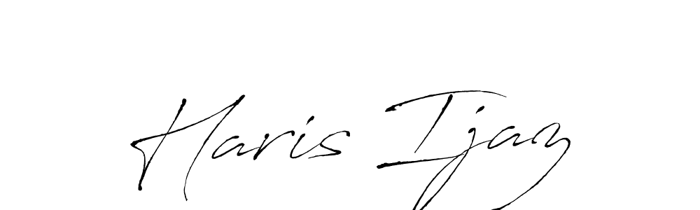 Make a beautiful signature design for name Haris Ijaz. With this signature (Antro_Vectra) style, you can create a handwritten signature for free. Haris Ijaz signature style 6 images and pictures png