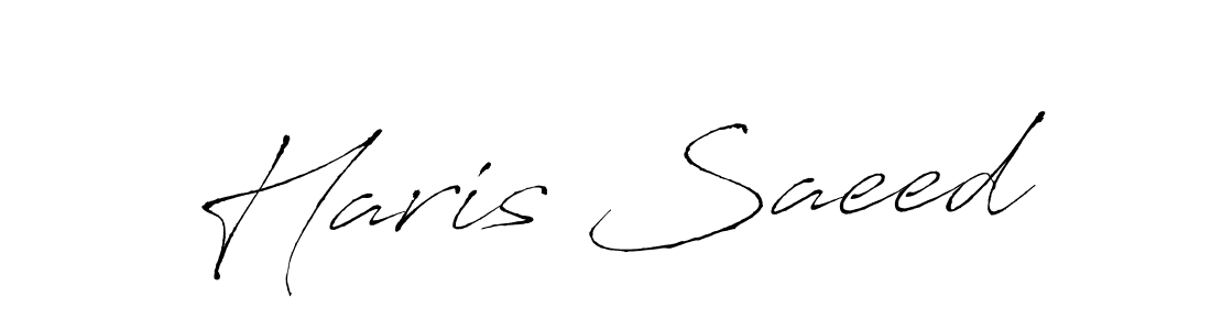 Create a beautiful signature design for name Haris Saeed. With this signature (Antro_Vectra) fonts, you can make a handwritten signature for free. Haris Saeed signature style 6 images and pictures png