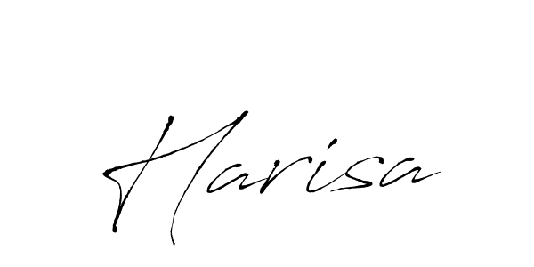 Make a beautiful signature design for name Harisa. With this signature (Antro_Vectra) style, you can create a handwritten signature for free. Harisa signature style 6 images and pictures png