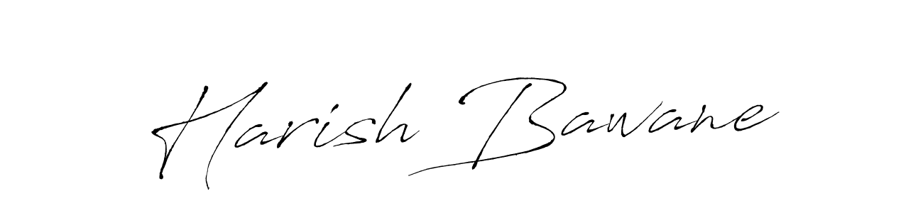 How to make Harish Bawane name signature. Use Antro_Vectra style for creating short signs online. This is the latest handwritten sign. Harish Bawane signature style 6 images and pictures png