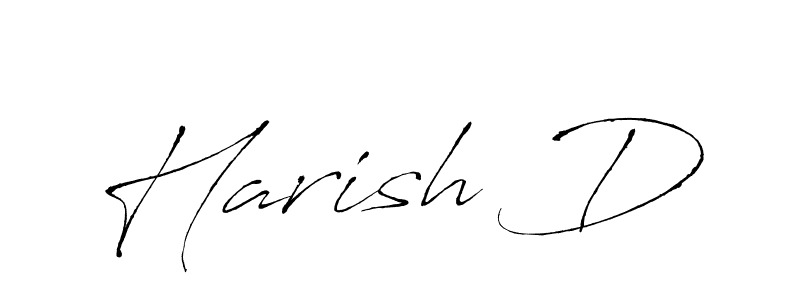 Make a beautiful signature design for name Harish D. With this signature (Antro_Vectra) style, you can create a handwritten signature for free. Harish D signature style 6 images and pictures png