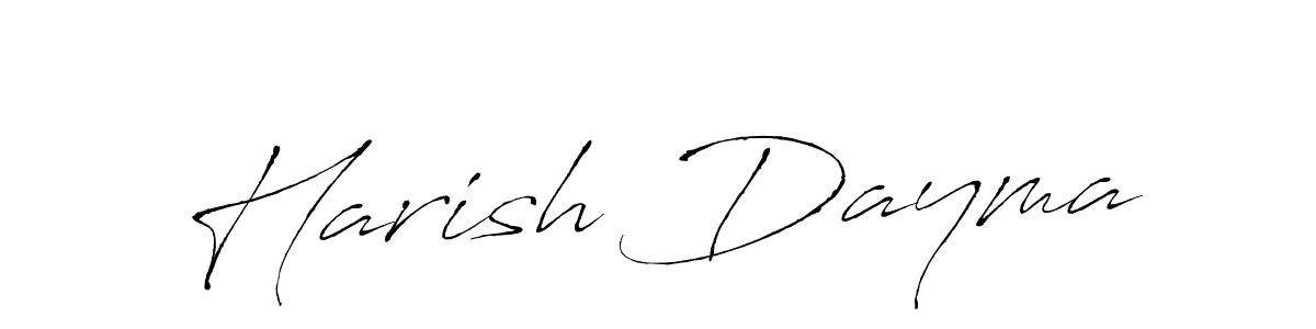 Create a beautiful signature design for name Harish Dayma. With this signature (Antro_Vectra) fonts, you can make a handwritten signature for free. Harish Dayma signature style 6 images and pictures png