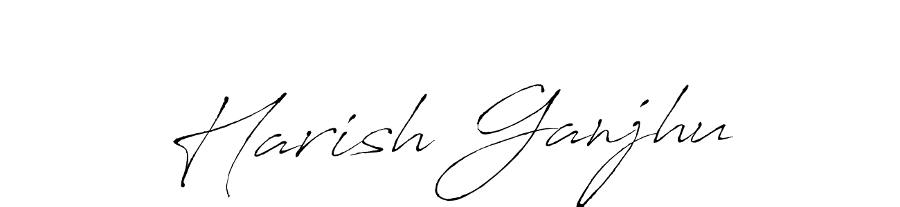 Also You can easily find your signature by using the search form. We will create Harish Ganjhu name handwritten signature images for you free of cost using Antro_Vectra sign style. Harish Ganjhu signature style 6 images and pictures png