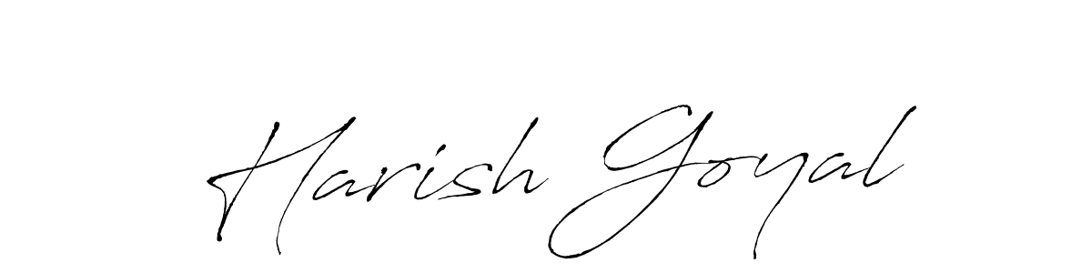 Create a beautiful signature design for name Harish Goyal. With this signature (Antro_Vectra) fonts, you can make a handwritten signature for free. Harish Goyal signature style 6 images and pictures png