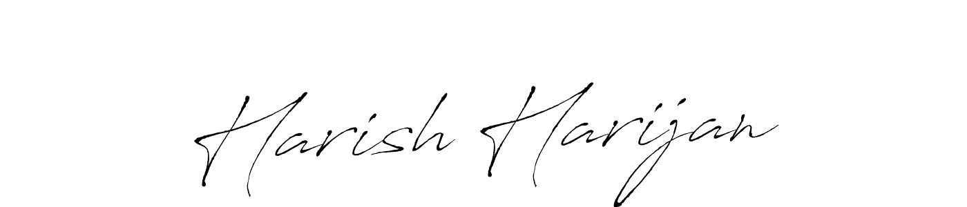 This is the best signature style for the Harish Harijan name. Also you like these signature font (Antro_Vectra). Mix name signature. Harish Harijan signature style 6 images and pictures png