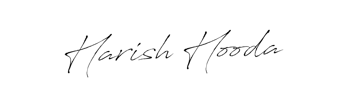 Create a beautiful signature design for name Harish Hooda. With this signature (Antro_Vectra) fonts, you can make a handwritten signature for free. Harish Hooda signature style 6 images and pictures png