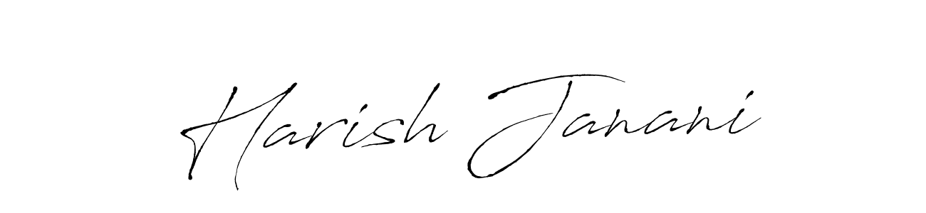 You should practise on your own different ways (Antro_Vectra) to write your name (Harish Janani) in signature. don't let someone else do it for you. Harish Janani signature style 6 images and pictures png