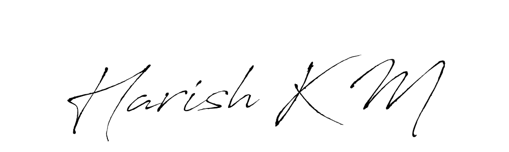 You should practise on your own different ways (Antro_Vectra) to write your name (Harish K M) in signature. don't let someone else do it for you. Harish K M signature style 6 images and pictures png