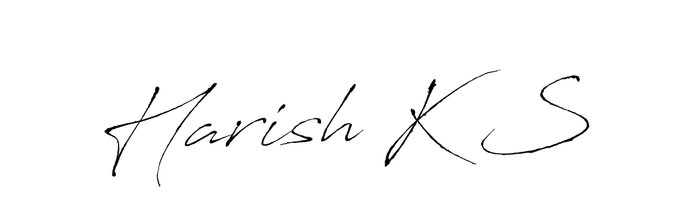 Similarly Antro_Vectra is the best handwritten signature design. Signature creator online .You can use it as an online autograph creator for name Harish K S. Harish K S signature style 6 images and pictures png