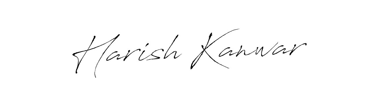 How to make Harish Kanwar signature? Antro_Vectra is a professional autograph style. Create handwritten signature for Harish Kanwar name. Harish Kanwar signature style 6 images and pictures png