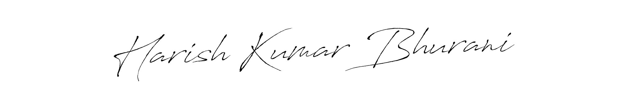 Harish Kumar Bhurani stylish signature style. Best Handwritten Sign (Antro_Vectra) for my name. Handwritten Signature Collection Ideas for my name Harish Kumar Bhurani. Harish Kumar Bhurani signature style 6 images and pictures png